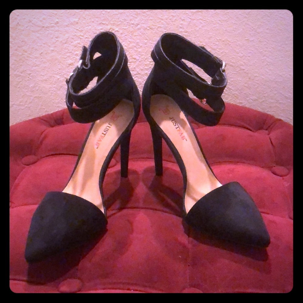 Black Strappy Heels